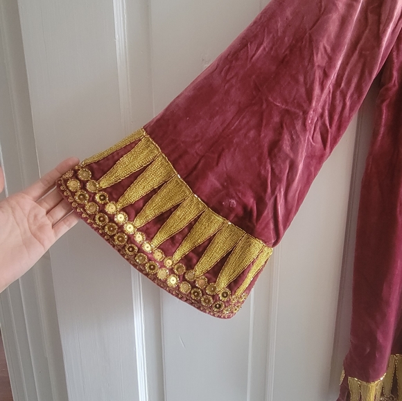 SOLD - NWT Chasing Unicorns Queen of Hearts Velvet Tunic Dress - S - Picture 5 of 5